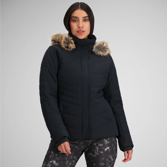 Obermeyer Women's Tuscany II Black Winter Ski Jacket Coat Insulated 8P NWT - Picture 10 of 11